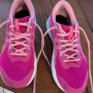Hot Pink Asics running shoes